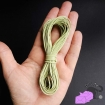 10 meters waxed cord, 1 mm, Lime