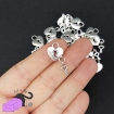 10 charms with mini heart lock and key