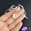 4 charms with 3D moon