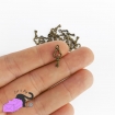20 ciondoli a forma di piccola chiave color bronzo