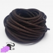 1 m of cork cord, chocolate brown, 4-4,5 mm.