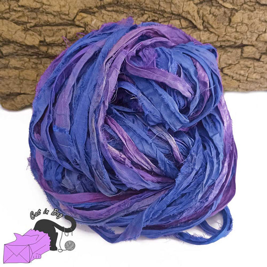 Prue, recycled sari silk ribbons