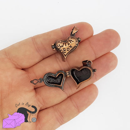 1 locket heart pendant