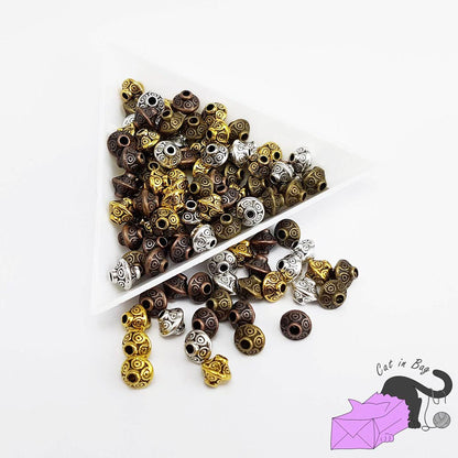 20 bicone spacer beads