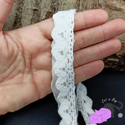 Chiffon ribbon with lace