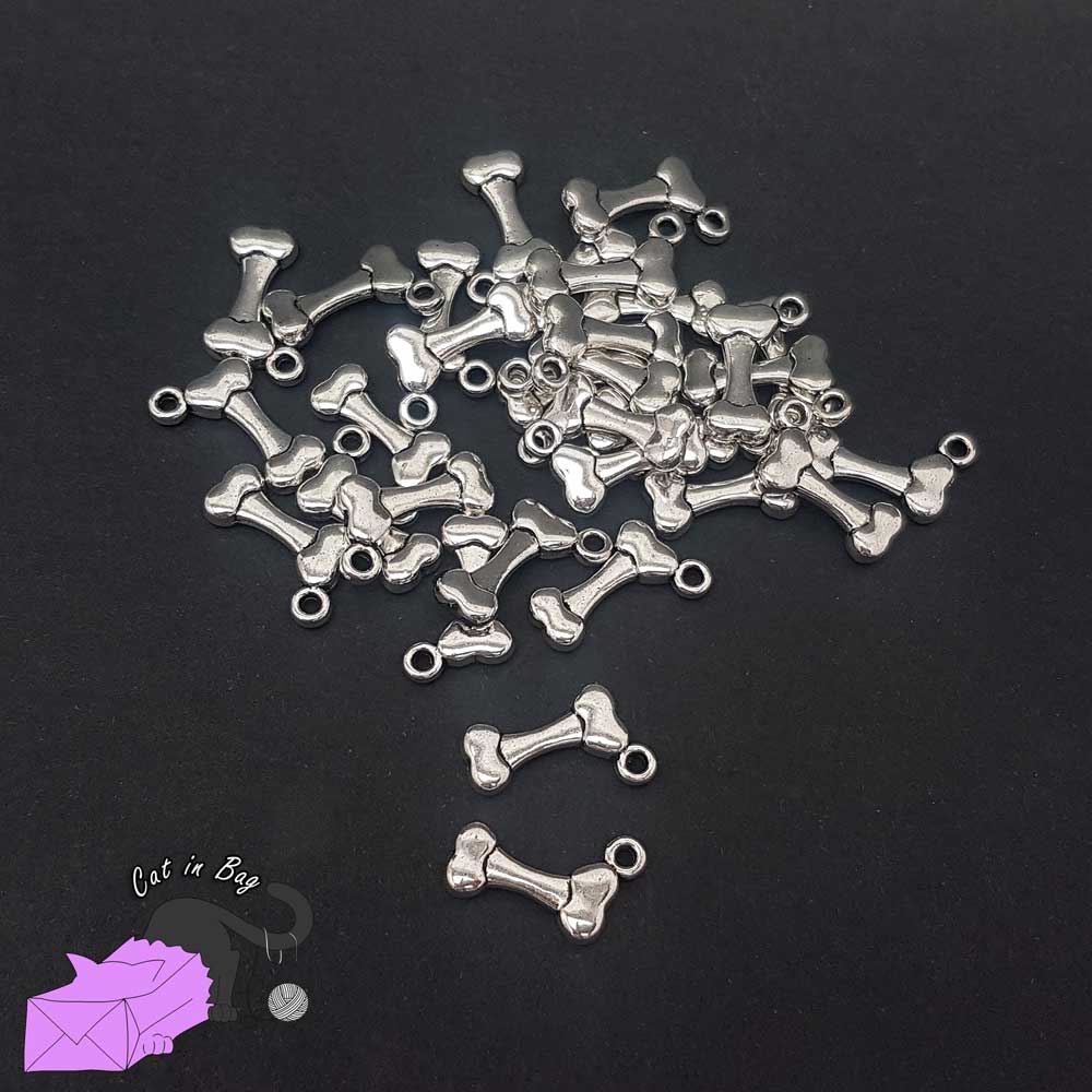 10 charms with bone